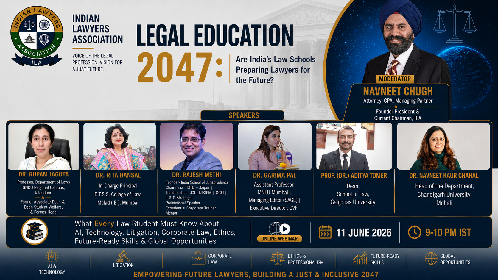 ILA Webinar on Legal Education 2047: Are India's Law Schools Preparing Lawyers for the Future?